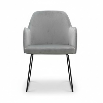 Modern 2x set lounge upholstered armchairs living room/restaurant club group