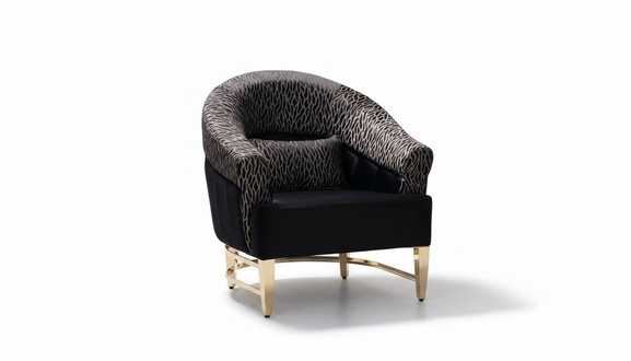 Armchair Library Reading Chair Wing Chair Upholstered Italian Style Furniture Luxury