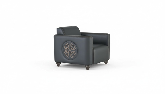 Chair Black Solid Color Modern Design Style Office Living Room