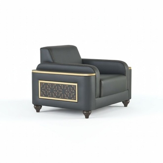 Chair Black Solid Color Home Office Living Room Modern Design Style