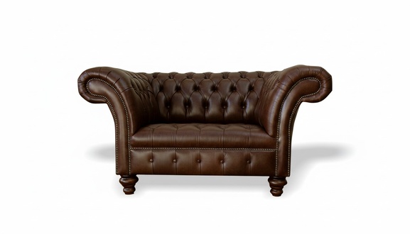 Armchair Chesterfield upholstery Relax fabric textile leather Lounge Club single seater New