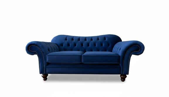 Club Lounge Chair Design Chesterfield Upholstered Sofa 2 Seater Velvet TV