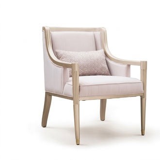 Armchair club lounge designer armchair upholstered sofa 1 seater wood with textile New