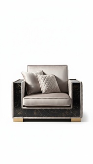Armchair Couch Cushion Seat Designer Textile 1 Seater Couches Cushion Modern Design