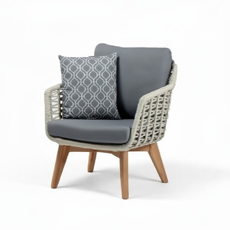 Chair Design Gray High Quality Modern Rattan Lounge Club Upholstered Seat Luxury