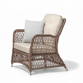 Chair Design Terrace Cushion Modern Luxury Beige High Quality Rattan