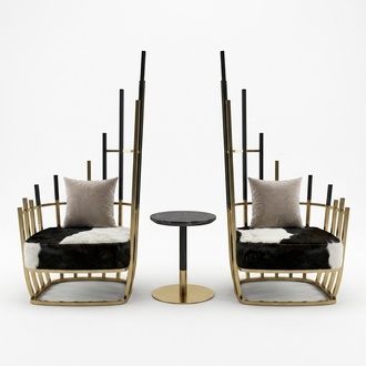 Armchair Dining Room Set Living Sofa 2x Lounge Club Television Cocktail Group New