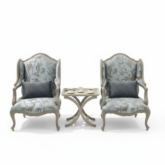 Armchair Fabric One-Seater Furniture Relax Seat Design Couch Textile Living Room Armchair