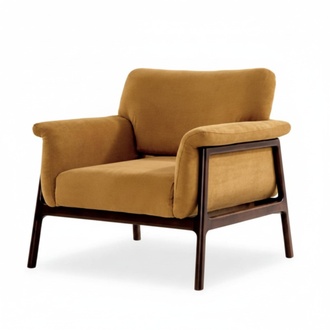Armchair For Living Room Luxury Modern Design Hoz with Textile Lounge Club