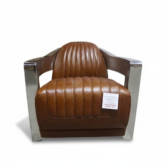 Armchair real leather design vintage design armchair aviator furniture leather airplane new