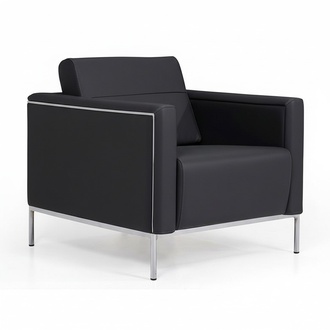 Armchair leather armchair 1-seater office furniture designer chair office upholstered sofa