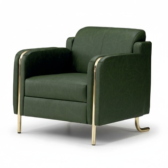 Armchair Luxury Leather Couch Sofas Upholstered 1-Seater Set Design Luxury Living Room