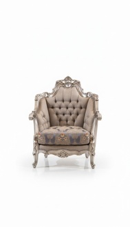 Chair Luxury Single Seater Couch Textile Sofa Upholstered Furniture Sofas New Fabric Textile