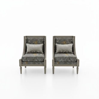 Armchair Luxury Upholstery Designer Textile 1 Seater Upholstery Seat Single Seater Furniture New