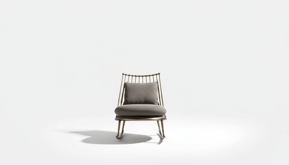 Armchair Metal Design Cushion Lounge Club Chair Seat Luxury Room New Swing