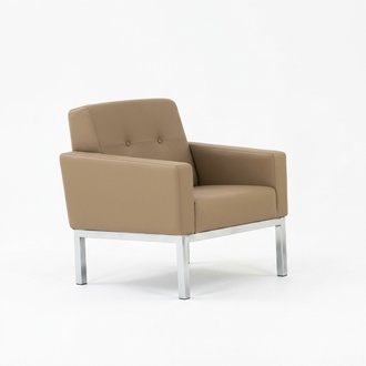 Armchair Office Furniture Workroom Beige Seat Wood Furniture Armchair