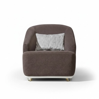 Armchair Single Seater 1Seater Sofa Couch Living Room Furniture Metal with Textile