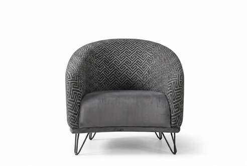 Armchair One-Seater Sofa Cushion 1 Seat Club Chair Fabric Modern Living Room