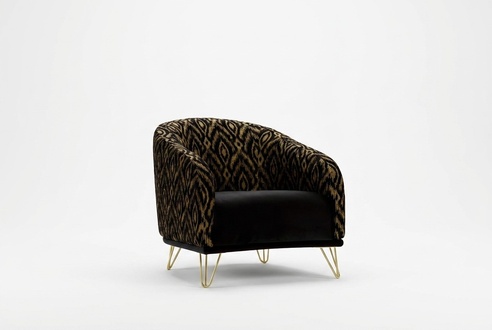 Armchair Sofa One-Seater Relax 1 Seat Club Chair Fabric Modern Living Room Velvet New