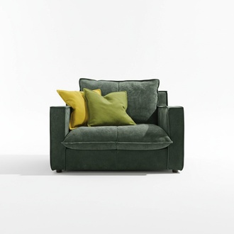 Armchair Upholstered Furniture Relax Design Furniture Green Lounge Luxury Single Seater Prianera