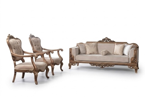 Armchair Wing Chair Sofa Luxury Living Room Baroque Relax Upholstery Design Seater New