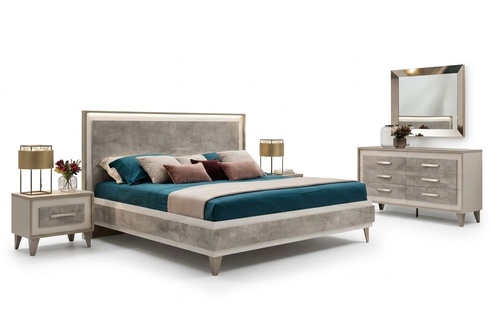 arredoclassic Italian Bedroom Furniture Design Set bed Bedside Table