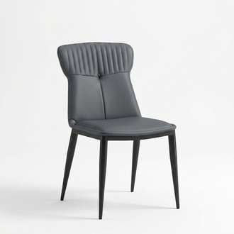 Faux Leather Seater Designer Dining Room Blue Chair Upholstered Chairs 1-Seater