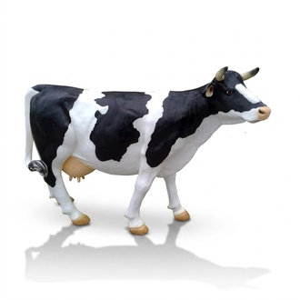 Stand-up Cow Decoration Farm Deco Garden Cows Sculpture Cow 210cm New