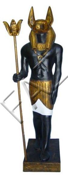 Decorative ancient Egyptian sculpture designed as god of seth 135cm height