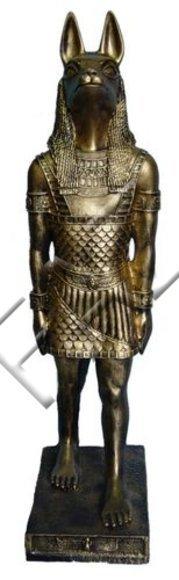 Ancient egyptian Golden god of seth decorative designer sculpture 102cm height
