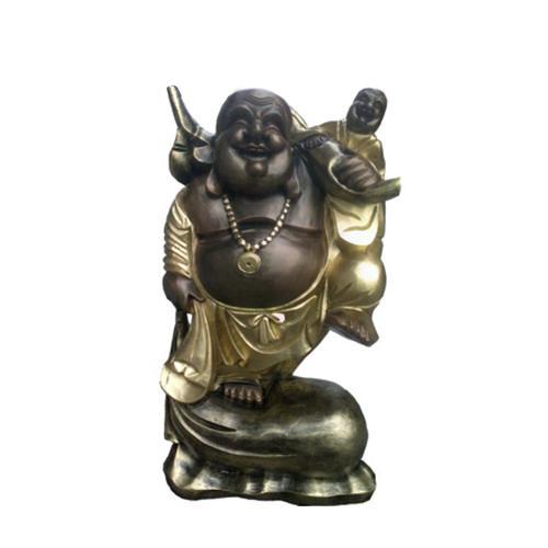 Decorative Budai with a little Budai figure statue sculpture 48 cm height (B29)