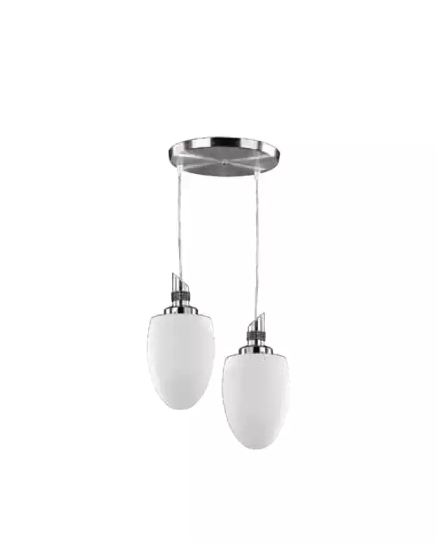 Ceiling lamp modern white glass living room luxury style 33x70cm