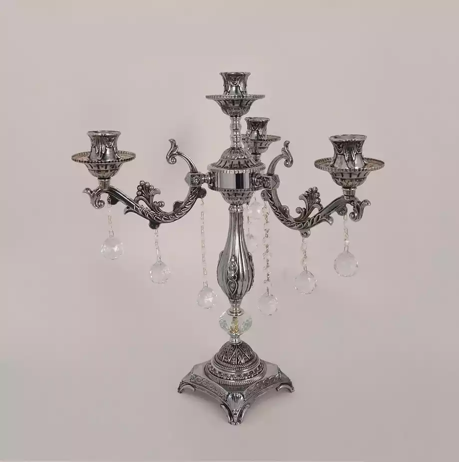 Table lamp bedside lamp light luxury table lamp living room silver