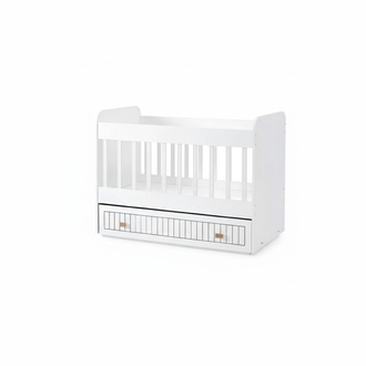 Baby bed cot bed set drawer white in style for the children\'s room
