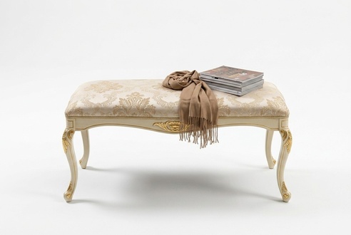 Bench Footstool Ottoman Seating Stool Living Room Designer Stool Upholstery