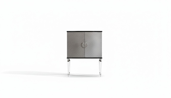 Bar cabinet Bar wooden cabinet grey wood living room drinks luxury