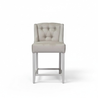 8x set chesterfield style bar stools, velvet fabric design