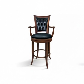 Bar Stool Chair Armchair Leatherette Classic Furniture Chesterfield Upholstery