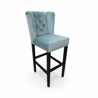 10x set chesterfield style bar stools/chairs velvet fabric with backrest