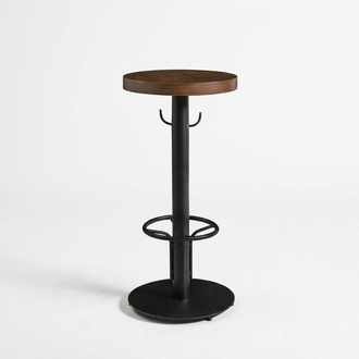 Bar Table Round Bar Table Modern Wood Brown Furniture New Luxury Design