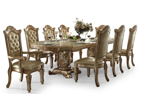 Baroque Antique Style Dining Table Real Wood Classic Designer Tables Rococo