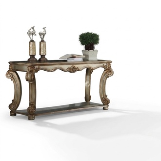 Baroque Console Table Sideboard Wall Table Floorboard Table Classic Wood 143cm new
