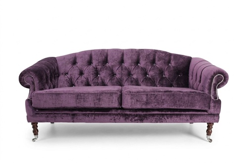 Baroque Rococo Sofa Couch Textile Velvet Chesterfield - Designer Couches - JVFurniture®