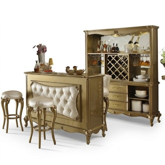 Bar counter bar table wood bar tables counter luxury class baroque handwork new