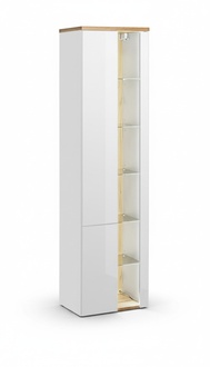Bathroom cabinet bathroom tall cabinet shelf bathroom furniture shelves bathroom mirror 45x33x170cm