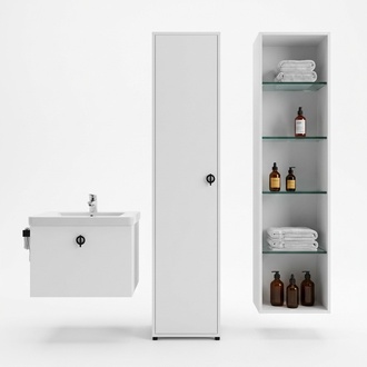 Bathroom Cabinet White Colour Modern Luxury Rectangular Bathroom Cabinet Bathroom