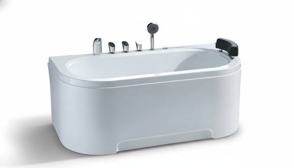 Bathtub Massage Bathtub Acrylic Bathtub Whirlpool Comfort Bathtub 150x80 cm