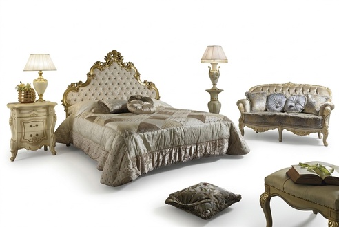 Bed 2x bedside table 3 piece bedroom set designer hotel bed set new