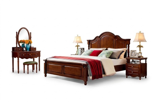 Bed 2 Bedside Tables 3pcs Bedroom Set Bed Luxury Classic 180x200