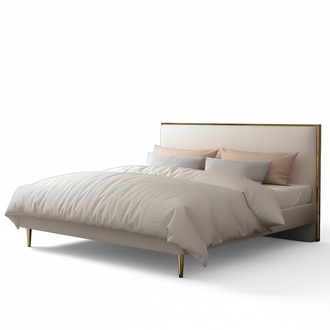 Bed 2x Nightstand 3 pcs Bedroom Set Design Modern Luxury Classic Furniture